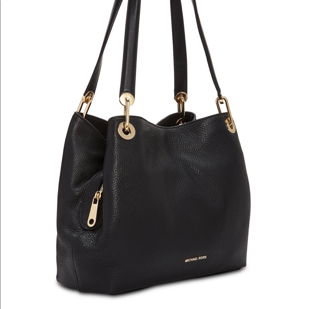 Like New Michael Kors Raven Pebble Leather Tote